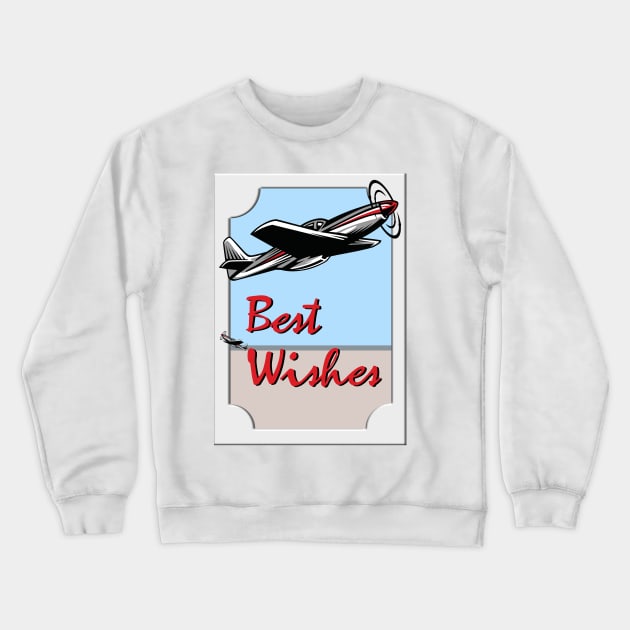 Trendy Airplane Crewneck Sweatshirt by Hastag Pos